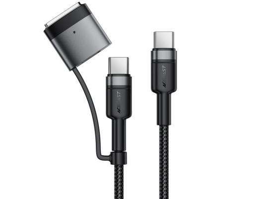 ACEFAST C22-05 USB-C to USB-C Magnetic Aluminum Alloy Charging Data Cable 1.2m Black